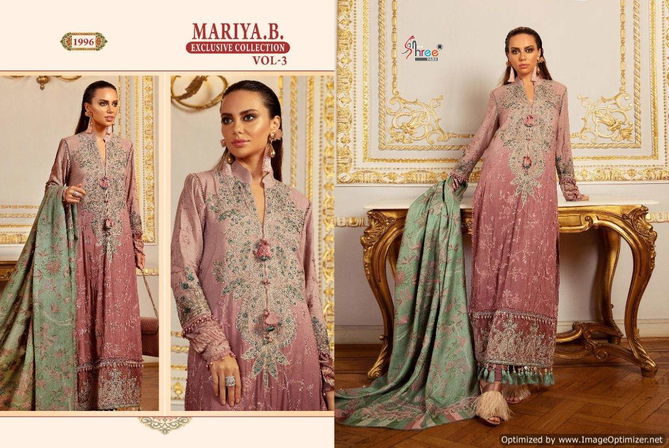 Shree Mariya B Exclusive Collection 3 Festive Wear Georgette Pakistani Salwar Kameez Collection